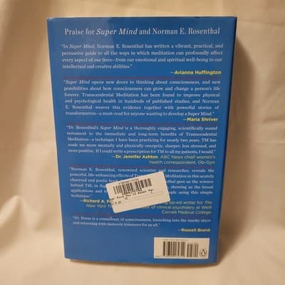 Super Mind Norman Rosenthal 2016 HC Transcendental Meditation Self Help - Thumbnail 3