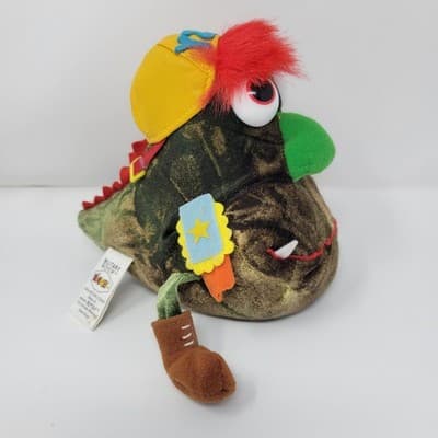 MICRO BYTES Glitch Bean Bug Plush Y2K Military Camo Millennium Bianet NOS - Thumbnail 7