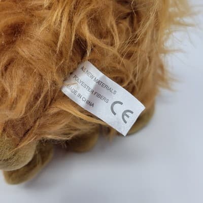 HIGHLAND COW Plush 11" Brown Shaggy Scottish Stuffed Animal Soft Farm Doll - Thumbnail 10