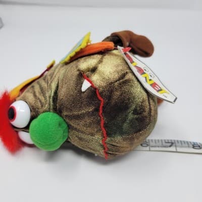 MICRO BYTES Glitch Bean Bug Plush Y2K Military Camo Millennium Bianet NOS - Thumbnail 5