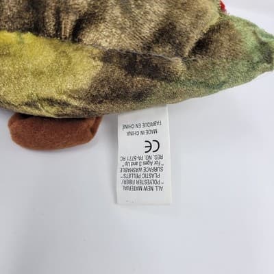 MICRO BYTES Glitch Bean Bug Plush Y2K Military Camo Millennium Bianet NOS - Thumbnail 9