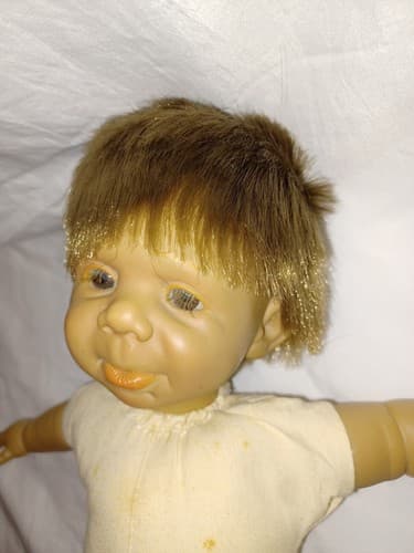 Vintage Toy Carmen Gonzalez Doll JULIO 1994 Made In Spain 14" Pouting Face RARE - Thumbnail 3