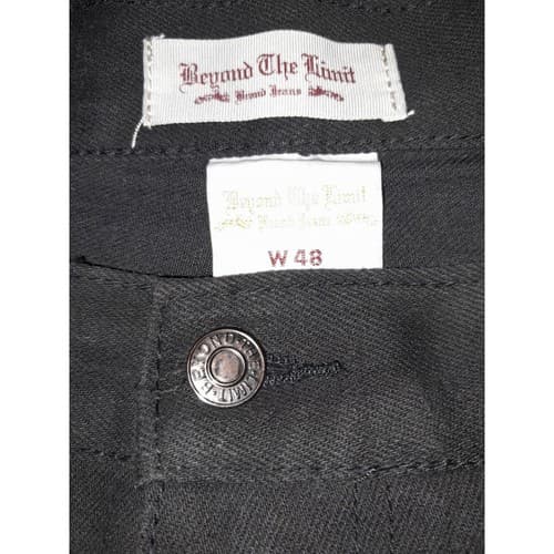 Beyond The Limit Jean Shorts Mens Size 48 Black Denim (51"x14.25") - Thumbnail 3