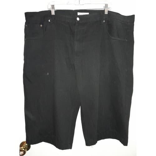 Beyond The Limit Jean Shorts Mens Size 48 Black Denim (51"x14.25") - Thumbnail 2