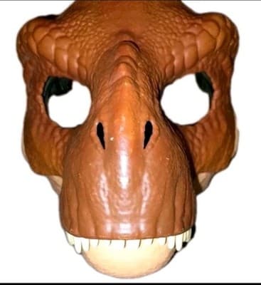 Jurassic Park World 2017 Tyrannosaurus Rex Mattel Dinosaur Mask T-Rex Mask Toy - Image 1