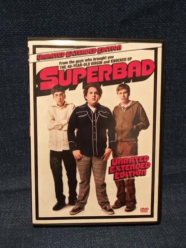 Superbad DVD Michael Cera, Jonah Hill, Unrated Extended Edition Reg1 - Image 1