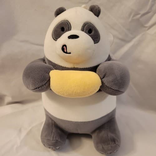 MINISO We Bare Bears Panda Plush Window Clinger Cartoon Network 9" Soft Toy - Thumbnail 2