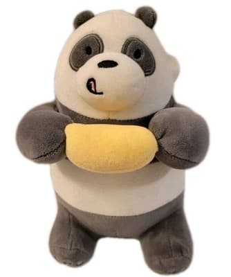 MINISO We Bare Bears Panda Plush Window Clinger Cartoon Network 9" Soft Toy - Image 1
