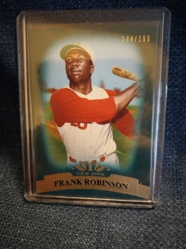 TOPPS Tier One FRANK ROBINSON Cincinnati Reds Baseball Card 144x199 #20 - Thumbnail 2