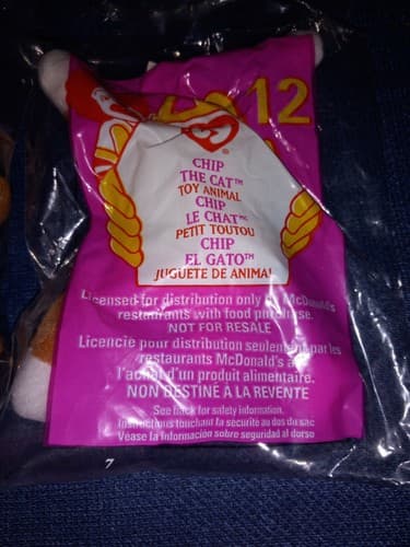 Set 4 Vintage TOY ANIMAL TY BEANIE BABY 1999/1998 McDONALD'S HAPPY MEAL SEALED - Thumbnail 5