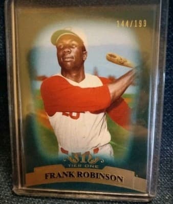 TOPPS Tier One FRANK ROBINSON Cincinnati Reds Baseball Card 144x199 #20 - Image 1