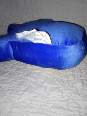 POKEMON PIKACHU Plush Pillow Soft Throw Kids Nintendo Yellow Blue 15in - Thumbnail 5