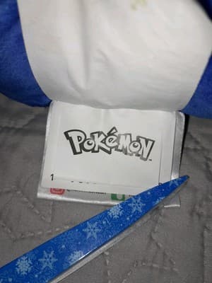 POKEMON PIKACHU Plush Pillow Soft Throw Kids Nintendo Yellow Blue 15in - Thumbnail 7