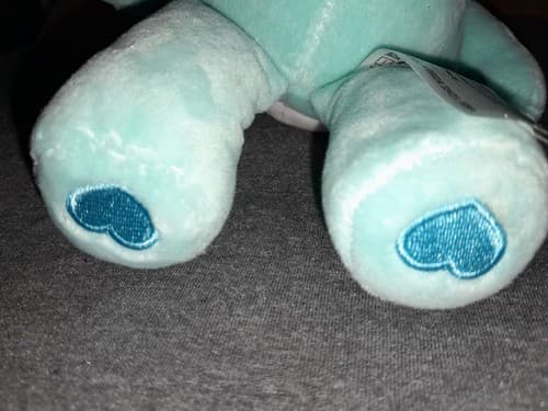 CARE BEARS Wish Bear Plush 10in Rainbow Belly Blue Stuffed Animal Toy - Thumbnail 9