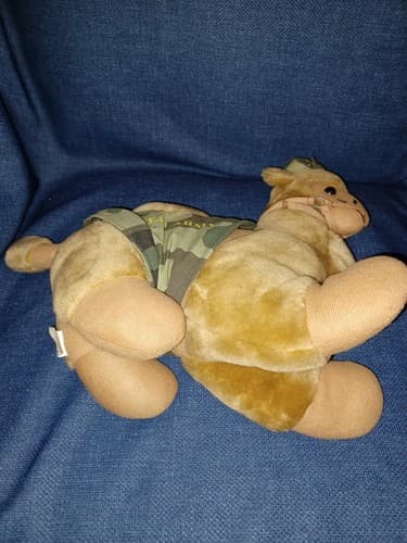 Stuffed Plush Camel Israeli Army with Cap Military Memorabilia 12" Tall - Thumbnail 6