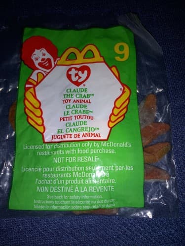 TY BEANIE BABY 1999 & 1998 McDONALD'S HAPPY MEAL SEALED 9 Vintage TOY Bears - Thumbnail 7