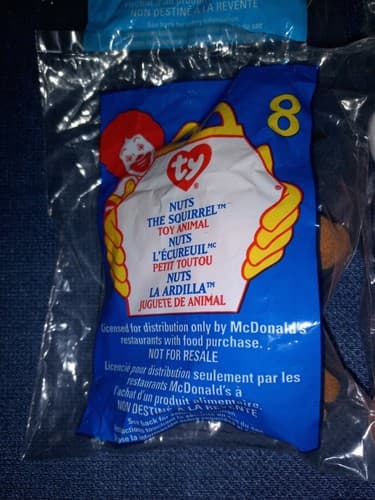 Set 4 Vintage TOY ANIMAL TY BEANIE BABY 1999/1998 McDONALD'S HAPPY MEAL SEALED - Thumbnail 4