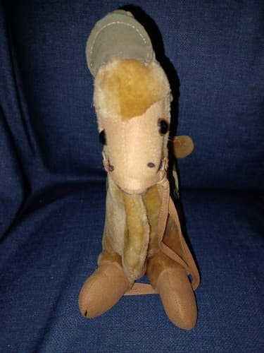 Stuffed Plush Camel Israeli Army with Cap Military Memorabilia 12" Tall - Thumbnail 4