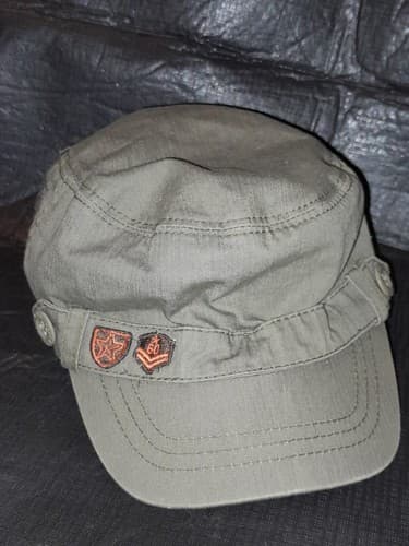 Old Navy Basic Issue Regular Military Style Field Hat Patrol Patches Size 2T-3T - Image 1