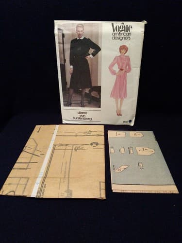 Vogue 2632 Designer Diane von Furstenberg Dress pattern Uncut size 10 - Image 1