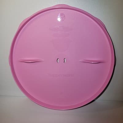 Tupperware Microwave Pasta Maker Venting Lid Cover Pink Replacement 8453A-3 - Image 1