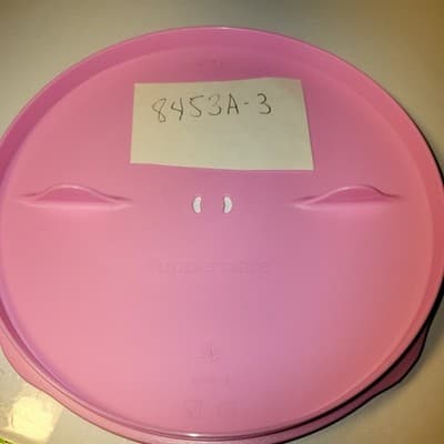Tupperware Microwave Pasta Maker Venting Lid Cover Pink Replacement 8453A-3 - Thumbnail 8
