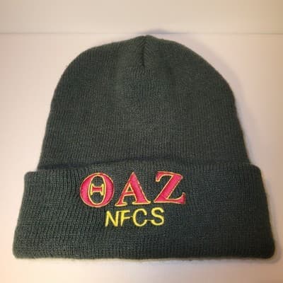 Outdoor Cap AZ NFCS Greek Letters Beanie Green Knit Hat Unisex retro collegiate - Thumbnail 2