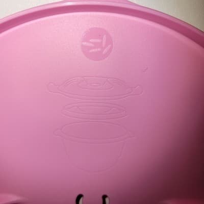 Tupperware Microwave Pasta Maker Venting Lid Cover Pink Replacement 8453A-3 - Thumbnail 3