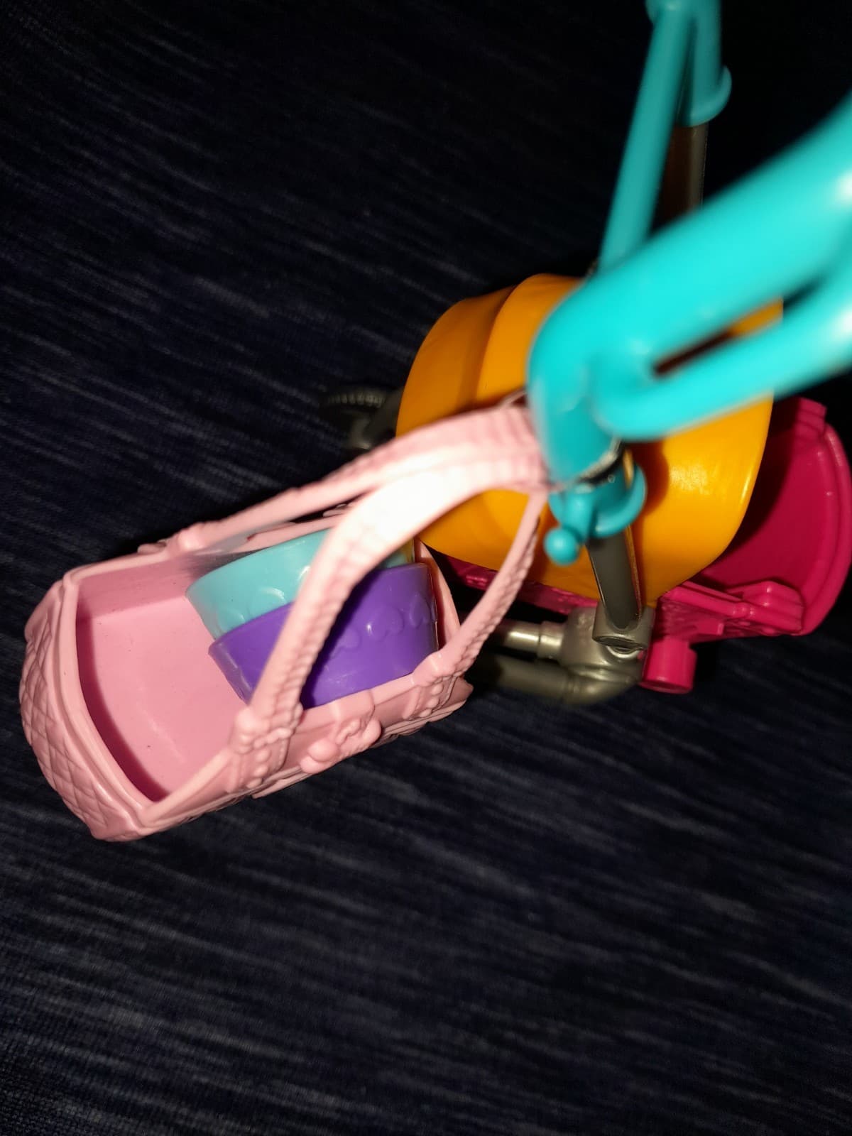 Pup Stroller 1 Dog 2 Bowls 1 Tote 2019 Mattel Barbie Stroll N Play Toy 7" - Thumbnail 6