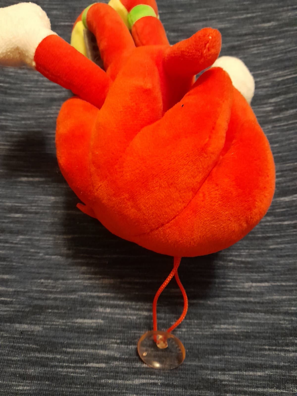 Sonic The Hedgehog Knuckles Plush Window Hanger With Suction Cup 10" EUC - Thumbnail 4