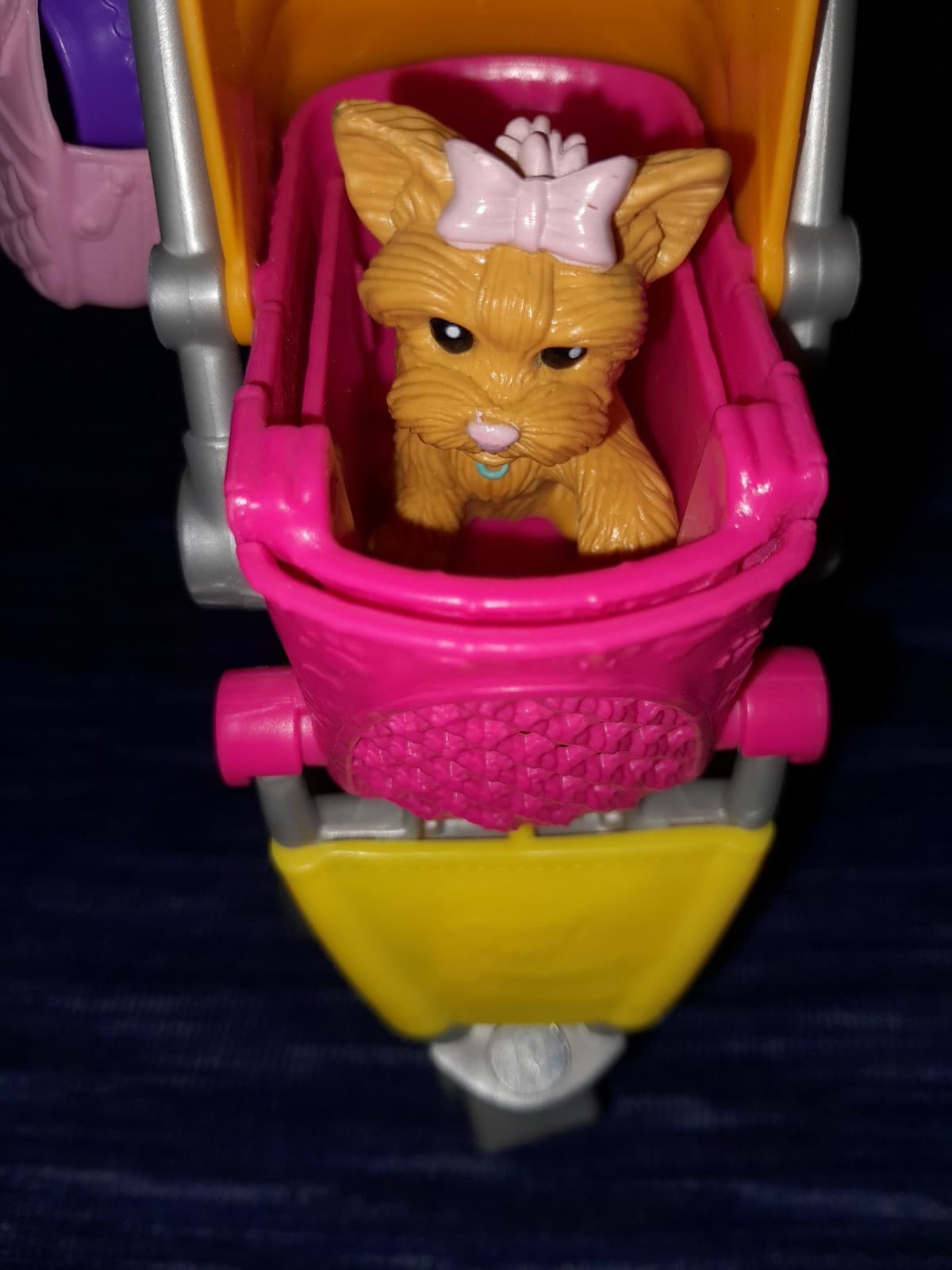 Pup Stroller 1 Dog 2 Bowls 1 Tote 2019 Mattel Barbie Stroll N Play Toy 7" - Thumbnail 2