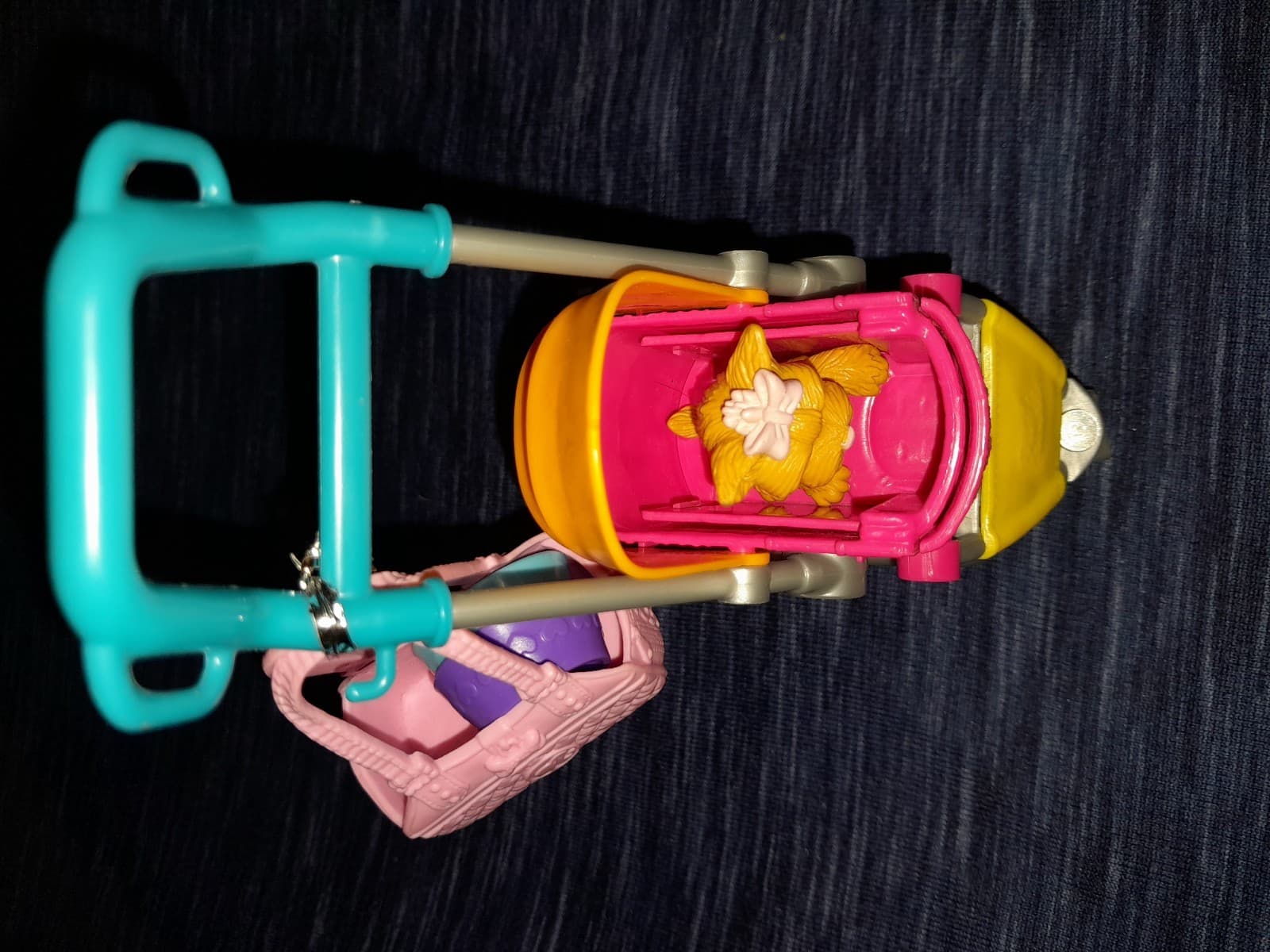 Pup Stroller 1 Dog 2 Bowls 1 Tote 2019 Mattel Barbie Stroll N Play Toy 7" - Thumbnail 3