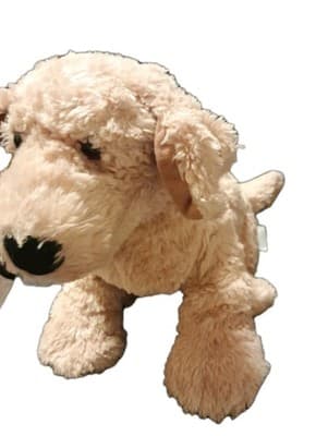 Build A Bear Puppy Dog Plush 14" Tan BABW Soft Stuffed Animal Shy Cute - Thumbnail 2