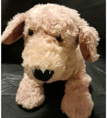Build A Bear Puppy Dog Plush 14" Tan BABW Soft Stuffed Animal Shy Cute - Thumbnail 3