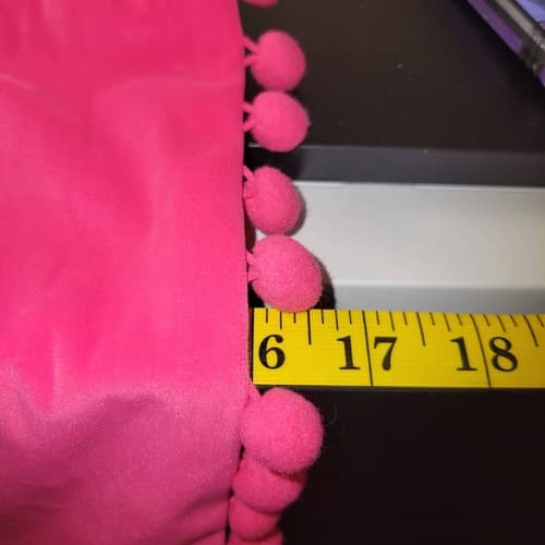 Topfinel Pink Pom Pom Velvet Pillow Covers Set of 2 – 16"x16" Modern - Thumbnail 5