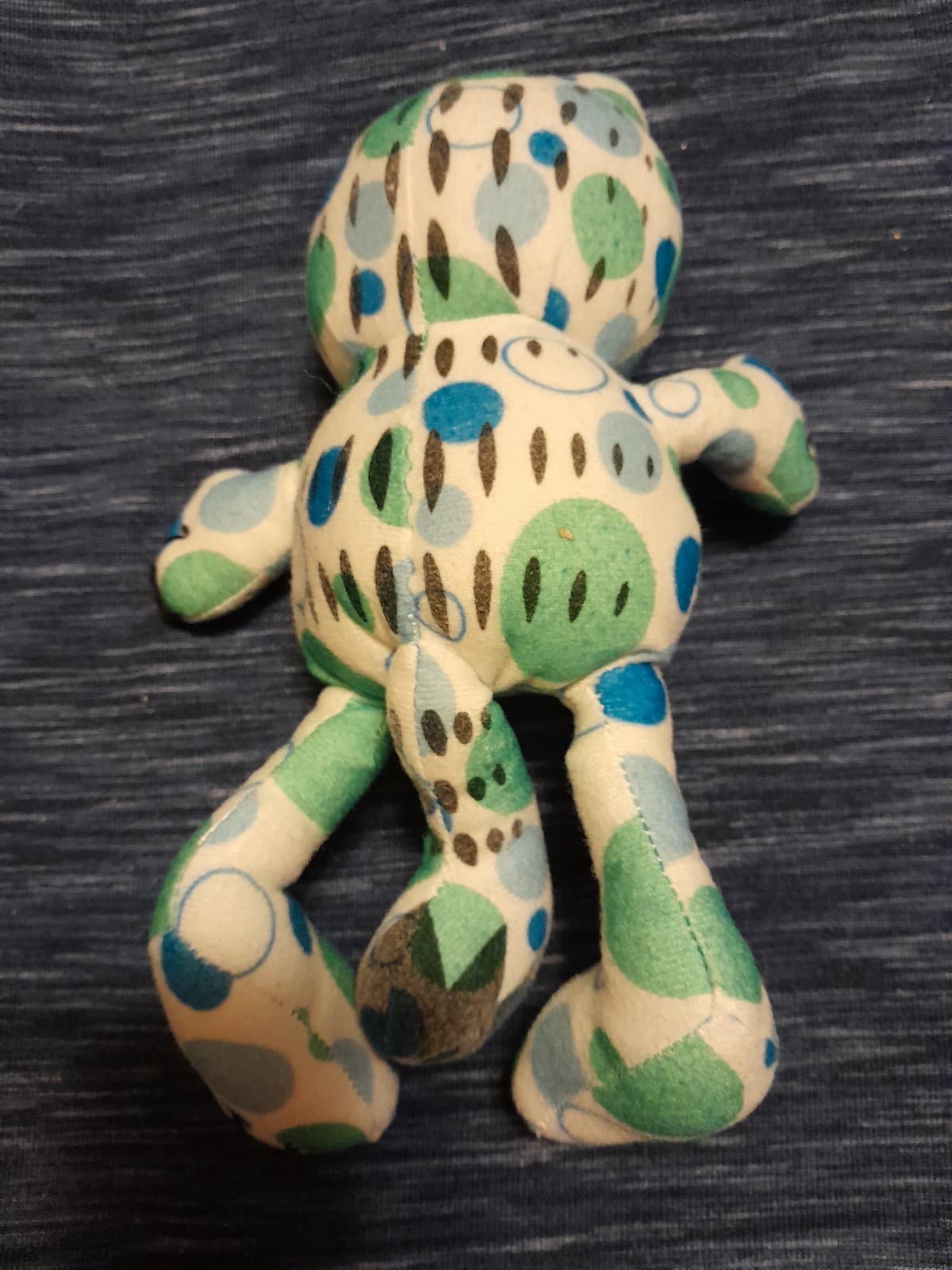 Garfield Cat 8" Polka Dot Plush Blue Green Toy Factory Stuffed Animal - Thumbnail 4