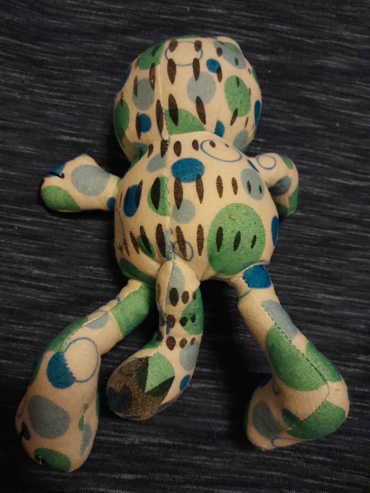 Garfield Cat 8" Polka Dot Plush Blue Green Toy Factory Stuffed Animal - Thumbnail 3