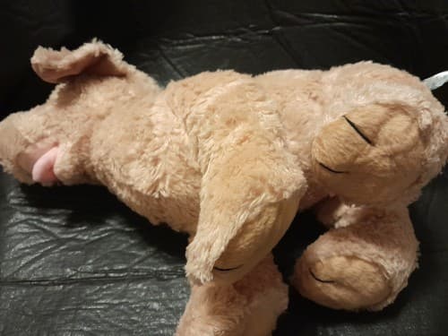Build A Bear Puppy Dog Plush 14" Tan BABW Soft Stuffed Animal Shy Cute - Thumbnail 5