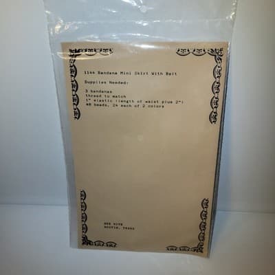 Bee Hive Bandana Mini Skirt with Belt Sewing Pattern #1144 Vintage Austin TX - Thumbnail 2
