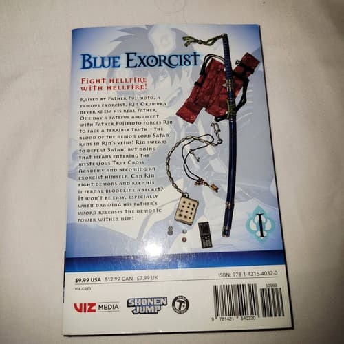 Blue Exorcist Vol. 1 Manga by Kazue Kato Viz Media Shonen Jump 2011 - Thumbnail 3