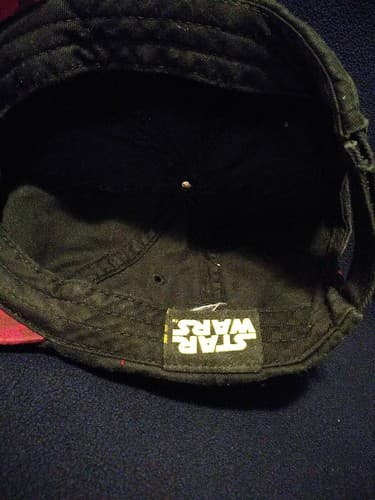 Unique Star Wars Darth Vader Hat Cap Distressed Black Red Stitching Brim Red - Thumbnail 6