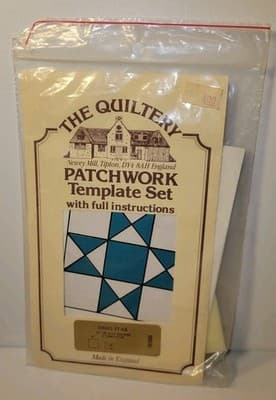 The Quiltery Patchwork 12" OHIO STAR Template Set w/ Instructions #10109A - Image 1