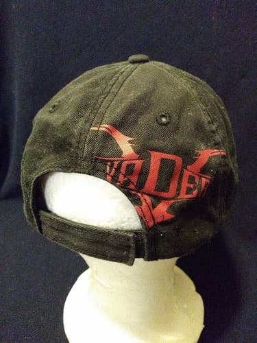 Unique Star Wars Darth Vader Hat Cap Distressed Black Red Stitching Brim Red - Thumbnail 3
