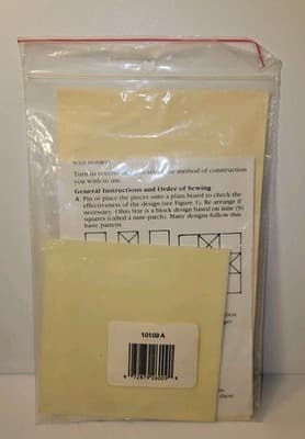 The Quiltery Patchwork 12" OHIO STAR Template Set w/ Instructions #10109A - Thumbnail 2