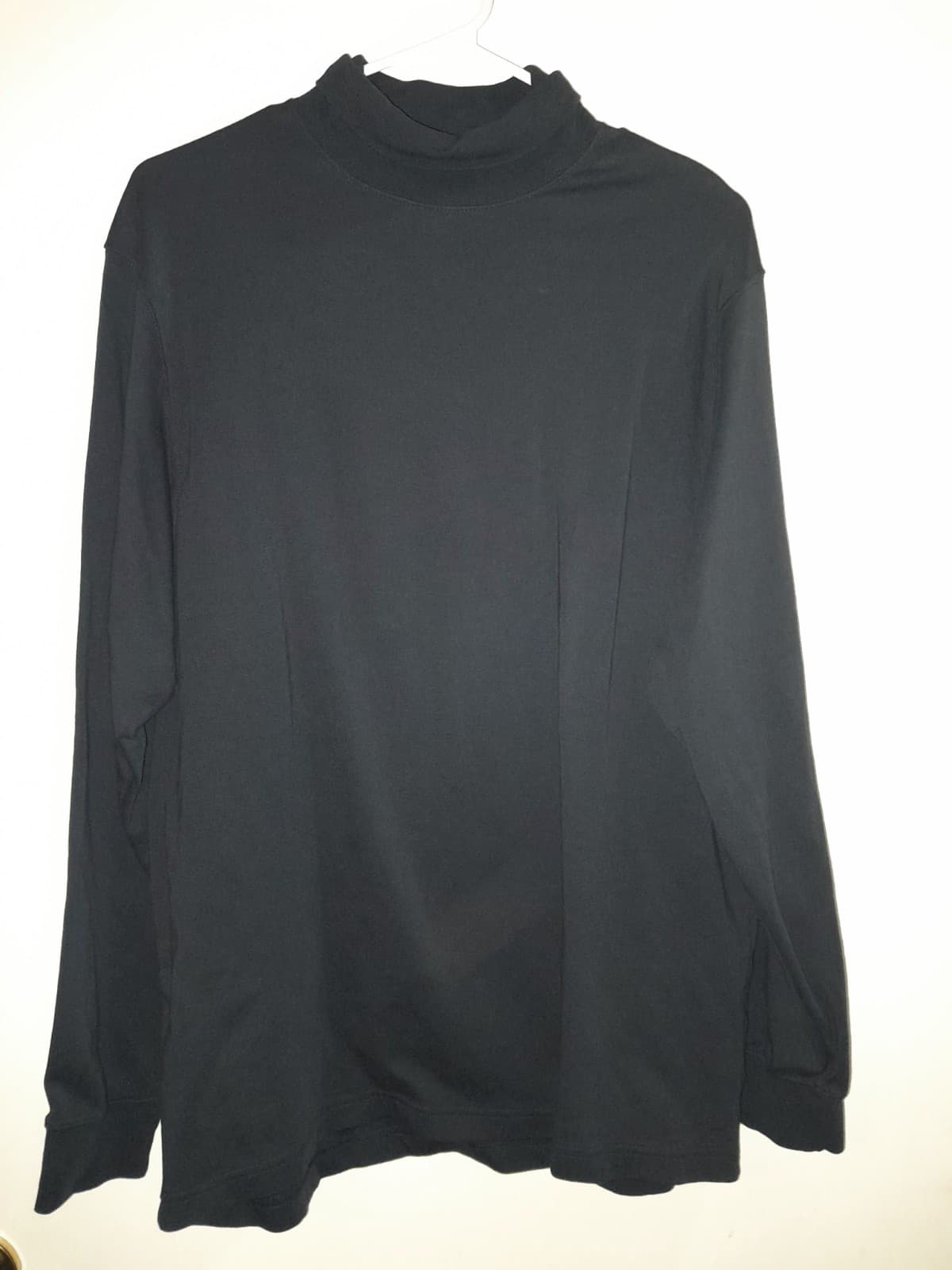 Roundtree & Yorke Silky Finish Collection Mens Long Sleeve Turtleneck Black Lrg - Thumbnail 2