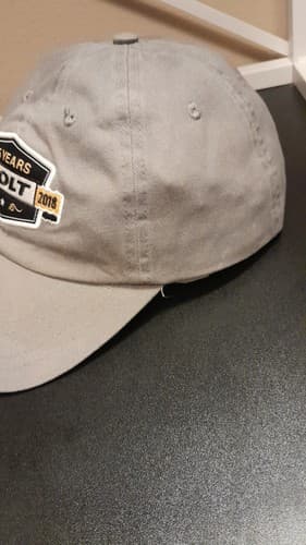 Holt Embroidered Hat Adjustable Strapback Khaki Cap 85 Years 100% Cotton - Thumbnail 3