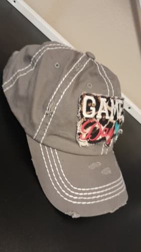 Distressed Hat “Game Day” Vintage KBethos Baseball Cap - Thumbnail 4