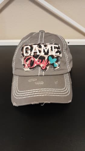 Distressed Hat “Game Day” Vintage KBethos Baseball Cap - Thumbnail 2