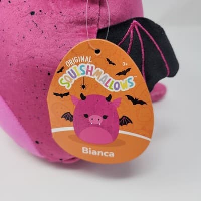Squishmallows Bianca Bat with Specks Halloween Plush 8" #2828 Jazwares NWT - Thumbnail 10