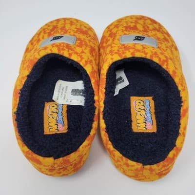 Naruto Shippuden Leaf Village Emblem Headband Style Youth Slippers Orange Sz 13 - Thumbnail 5